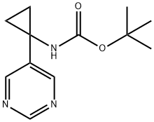 2054952-80-4 TERT-BUTYL (1-(PYRIMIDIN-5-YL)CYCLOPROPYL)CARBAMATE