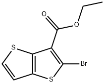 ETHYL 2-BROMOTHIENO[3,2-B]THIOPHENE-3-CARBOXYLATE 结构式
