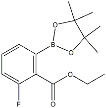 Ethyl 2-fluoro-6-(4,4,5,5-tetramethyl-1,3,2-dioxaborolan-2-yl)benzoate Structure
