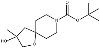 tert-butyl 3-hydroxy-3-methyl-1-oxa-8-azaspiro[4.5]decane-8-carboxylate,2055840-78-1,结构式