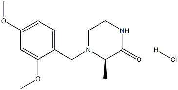 (R)-4-(2,4-dimethoxybenzyl)-3-methylpiperazin-2-one hydrochloride Structure