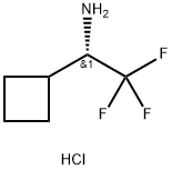(1S)-1-cyclobutyl-2,2,2-trifluoroethan-1-amine hydrochloride Structure