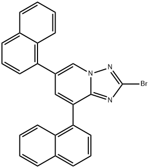 2-bromo-6,8-di(naphthalen-1-yl)-[1,2,4]triazolo[1,5-a]pyridine Structure