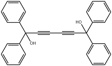 1,3-Butadiyne-1,4-diylbis(diphenylmethanol) Structure