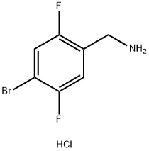(4-Bromo-2,5-difluorophenyl)methanamine hydrochloride Structure