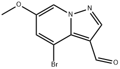 Pyrazolo[1,5-a]pyridine-3-carboxaldehyde, 4-bromo-6-methoxy-, 2068065-03-0, 结构式