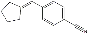 4-(cyclopentylidenemethyl)benzonitrile Struktur