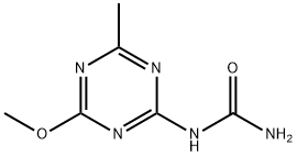 (4-甲氧基-6-甲基-1,3,5-三嗪-2-基)脲, 208252-67-9, 结构式