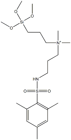 1-PROPANAMINIUM, N,N-DIMETHYL-N-[3-(TRIMETHOXYSILYL)PROPYL]-3-[[(2,4,6-TRIMETHYLPHENYL)SULFONYL]AMIN, 2085770-78-9, 结构式