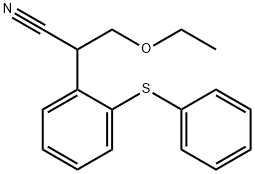 3-ethoxy-2-(2-(phenylthio)phenyl)propanenitrile 结构式