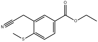 ethyl 3-(cyanomethyl)-4-(methylthio)benzoate,2088823-30-5,结构式