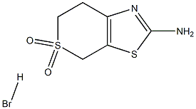 2-amino-4H,6H,7H-5lambda6-thiopyrano[4,3-d][1,3]thiazole-5,5-dione hydrobromide Structure