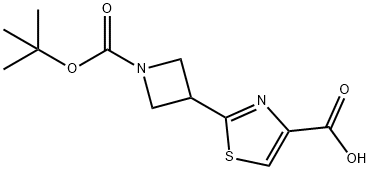 2-(1-(tert-butoxycarbonyl)azetidin-3-yl)thiazole-4-carboxylic acid Structure