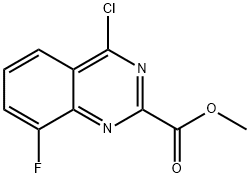 methyl 4-chloro-8-fluoroquinazoline-2-carboxylate Structure