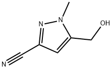 5-羟甲基-1-甲基-3-氰基吡唑, 2091103-62-5, 结构式