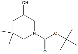 tert-butyl 5-hydroxy-3,3-dimethylpiperidine-1-carboxylate Structure