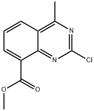 methyl 2-chloro-4-methylquinazoline-8-carboxylate 化学構造式
