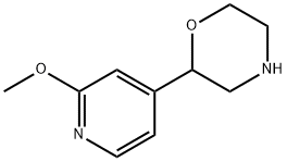 2-(2-methoxypyridin-4-yl)morpholine Structure