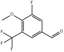 3-Fluoro-4-methoxy-3-(trifluoromethyl)benzaldehyde Struktur