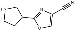 2-(pyrrolidin-3-yl)-1,3-oxazole-4-carbonitrile Structure