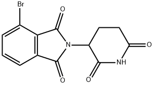 4-Bromo-2-(2,6-dioxopiperidin-3-yl)isoindoline-1,3-dione, 2093536-12-8, 结构式