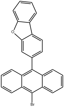 3-(10-溴-9-蒽基)-二苯并呋喃 结构式