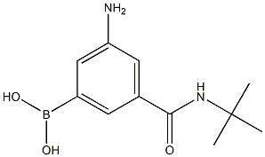 3-氨基-5-(叔丁基氨基羰基)苯基硼酸,2096337-97-0,结构式