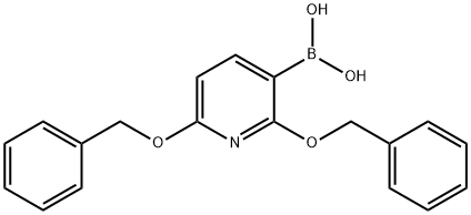 2,6-Bis(benzyloxy)pyridine-3-boronic acid 结构式