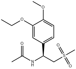(S)-N-(1-(3-乙氧基-4-甲氧基苯基)-2-(甲基磺酰基)乙基)乙酰胺, 2097600-16-1, 结构式