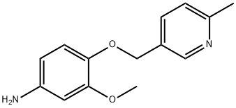3-Methoxy-4-[(6-methyl-3-pyridyl)methoxy]aniline Structure