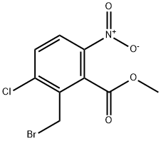 methyl 2-(bromomethyl)-3-chloro-6-nitrobenzoate,2098310-08-6,结构式