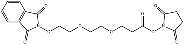 2,5-Dioxopyrrolidin-1-yl 3-(2-(2-(1,3-dioxoisoindolin-2-yloxy)ethoxy)ethoxy)propanoate Structure