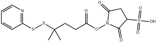 1-(4-Methyl-4-(pyridin-2-yldisulfanyl)pentanoyloxy)-2,5-dioxopyrrolidine-3-sulfonic acid|SPDMV-SULFO