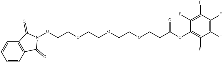 Perfluorophenyl 3-(2-(2-(2-(1,3-dioxoisoindolin-2-yloxy)ethoxy)ethoxy)ethoxy)propanoate Structure