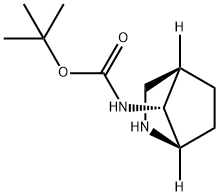 叔丁基(1R,4R,7R)-2-氮杂双环[2.2.1]庚-7-基氨基甲酸酯,2101335-28-6,结构式