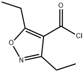 3,5-DIETHYLISOXAZOLE-4-CARBONYL CHLORIDE 结构式