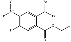 methyl 2-(dibromomethyl)-5-fluoro-4-nitrobenzoate Structure