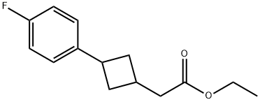 ethyl 2-(3-(4-fluorophenyl)cyclobutyl)acetate Structure