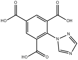 1,3,5-Benzenetricarboxylic acid, 2-(1H-1,2,4-triazol-1-yl)- Structure