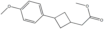 methyl 2-(3-(4-methoxyphenyl)cyclobutyl)acetate Structure