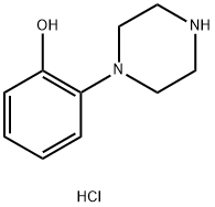 2-(piperazin-1-yl)phenol hydrochloride 化学構造式