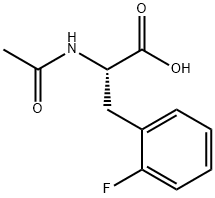 N-乙酰基-L-2-氟苯丙氨酸 结构式