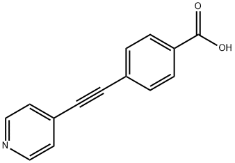 4-(2-pyridin-4-ylethynyl)benzoic acid Struktur