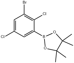2-(3-溴-2,5-二氯苯基)-4,4,5,5-四甲基-1,3,2-二氧杂硼杂环戊烷, 2121515-15-7, 结构式