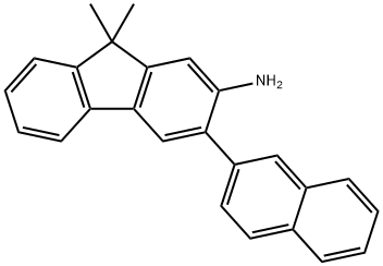 2-氨基-3-(2-萘基)-9,9-二甲基芴, 2123620-84-6, 结构式