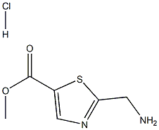 methyl 2-(aminomethyl)-1,3-thiazole-5-carboxylate hydrochloride 结构式