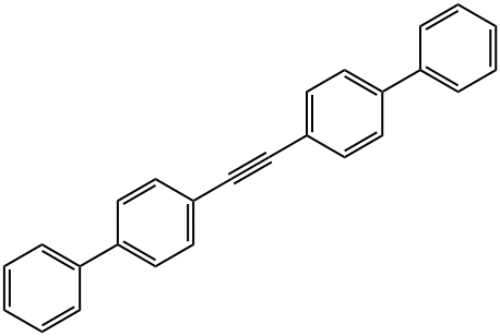 1-苯基-4- [2-(4-苯基苯基)乙炔基]苯,21326-80-7,结构式