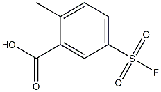 5-(fluorosulfonyl)-2-methylbenzoic acid Struktur