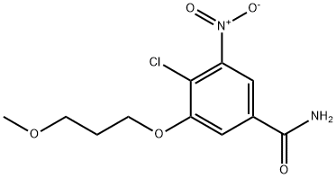 4-Chloro-3-(3-methoxypropoxy)-5-nitrobenzamide Structure