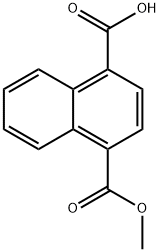 4-(methoxycarbonyl)-1-naphthoic acid 化学構造式
